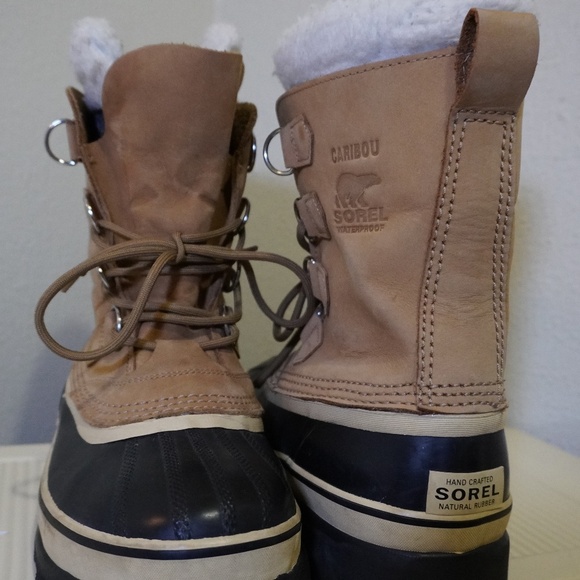 Sorel Green Caribou Waterproof Winter Boots Women's Size 7 - Picture 4 of 8